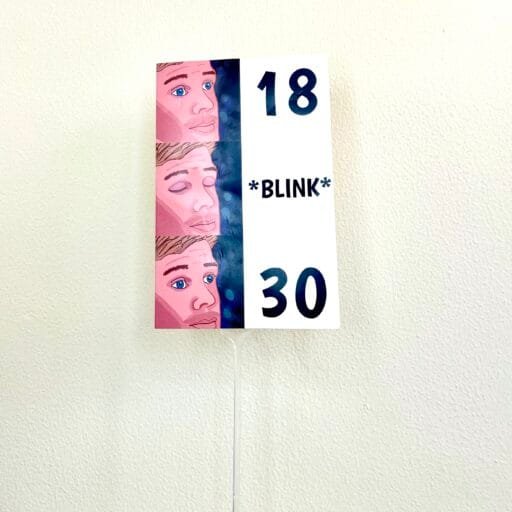Blink Of An Eye Birthday Card