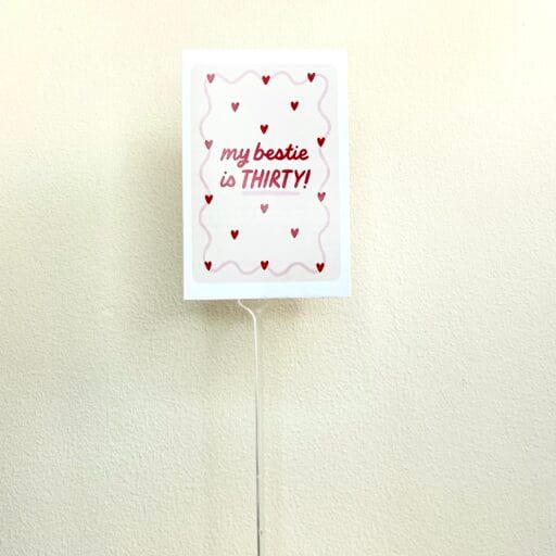 My Bestie Is Thirsty Card