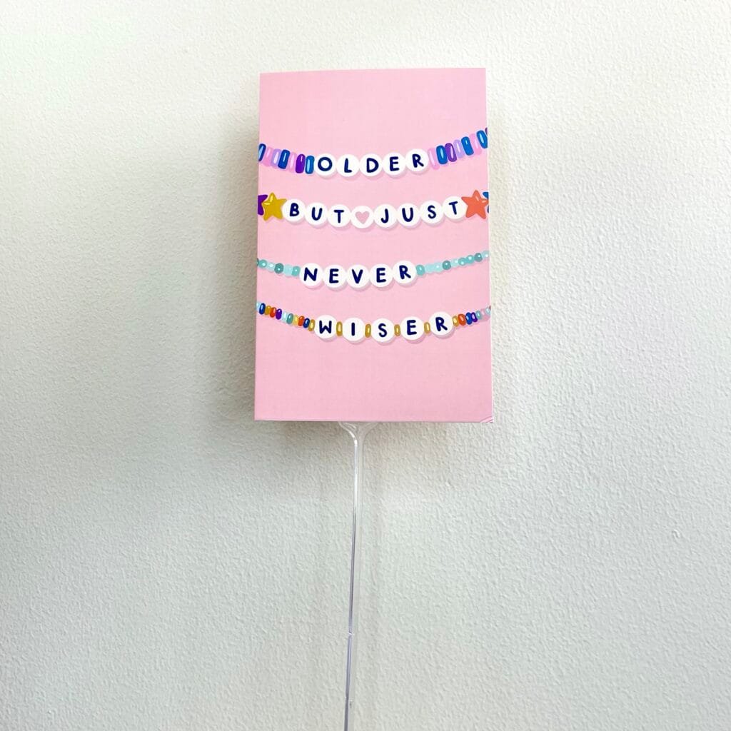 ⁦Older But Just Never Wiser Birthday Card⁩ - الصورة ⁦1⁩